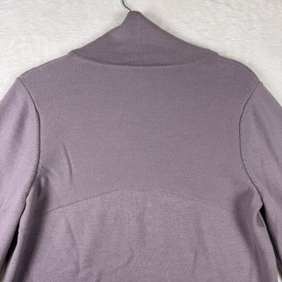 Lululemon City Trek Turtleneck Sweater Purple Women's Size 10 Merino Wool - Picture 6 of 7